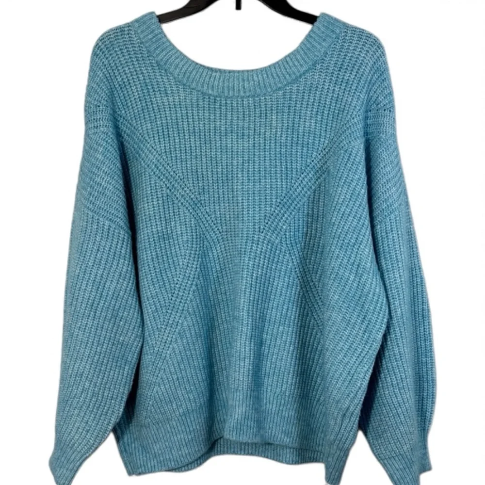 Sonoma Sweater Light Blue Crew Neck Chunky Knit‎ in Size XXL  NWT